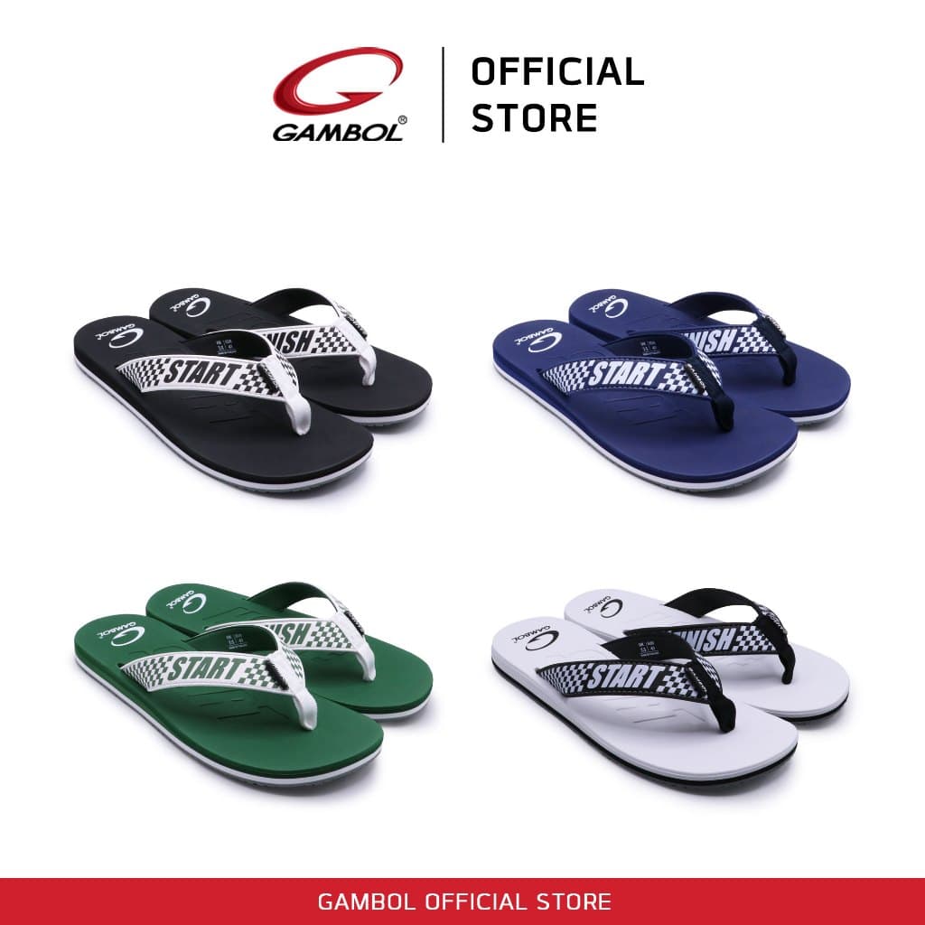 GAMBOL แกมโบล RACING รองเท้าแตะแบบหนีบชาย รุ่น GM11454 Size 40-44