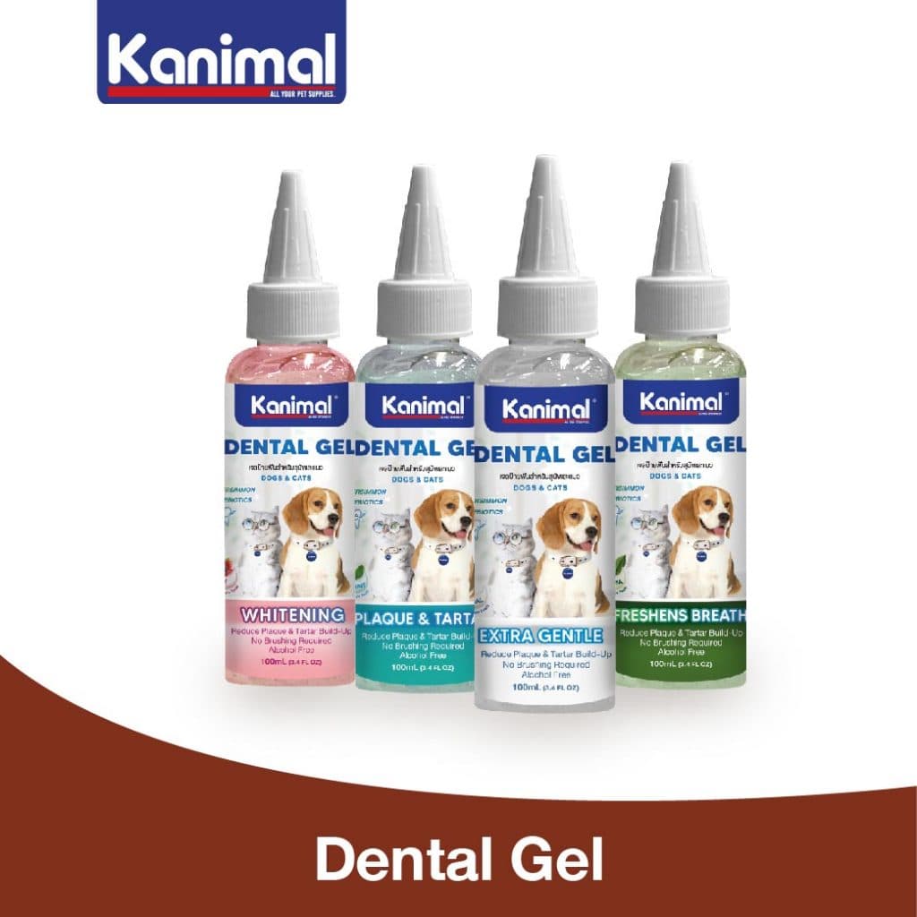 Kanimal Dental Gel เจลป้ายฟัน สําหรับสุนัขและแมว อายุ 4 เดือนขึ้นไป มีให้เลือก 4 สูตร