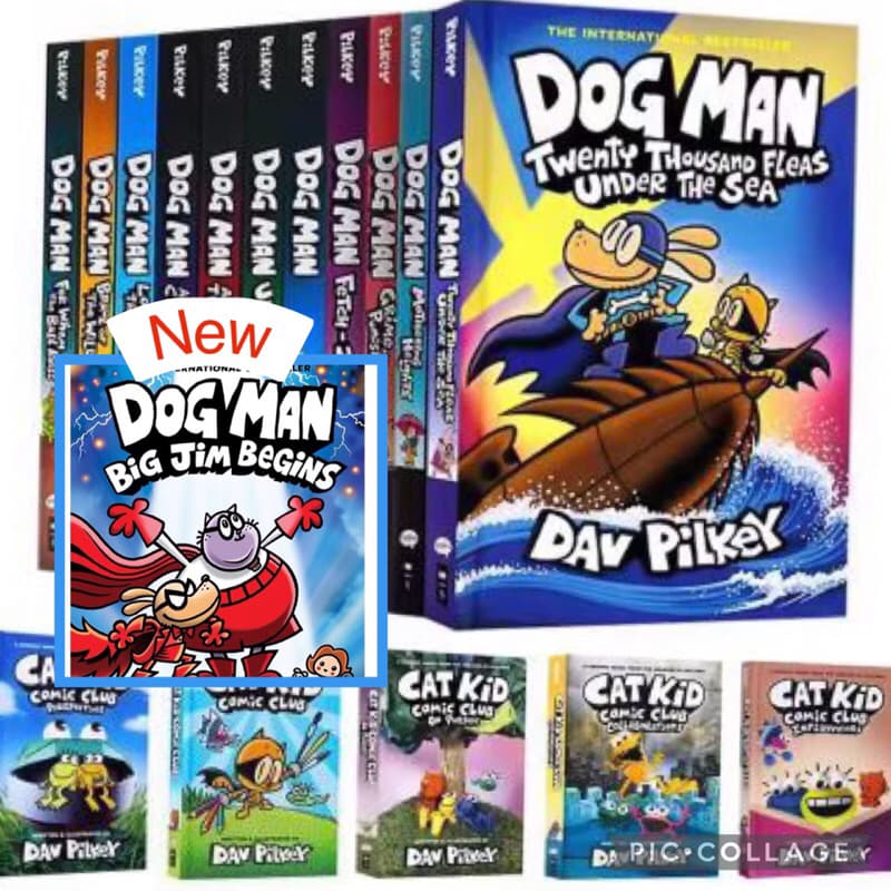 Dogman แบ่งขาย พร้อมส่ง Dog man by Dav Pilkey ปกแข็ง Comic แนวตลก หนังสือภาษาอังกฤษ การ์ตูน หนังสือเด็ก