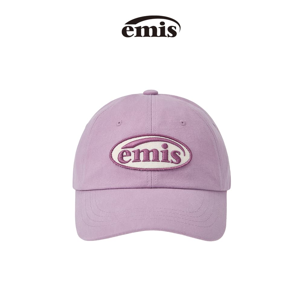 EMIS - TONE ON TONE WAPPEN BALL CAP (BEIGE ,BLACK ,BLUE ,BROWN ,GREY ,GREEN ,LIGHT PURPLE ,NAVY ,RED ,SKY… รูปที่ 1