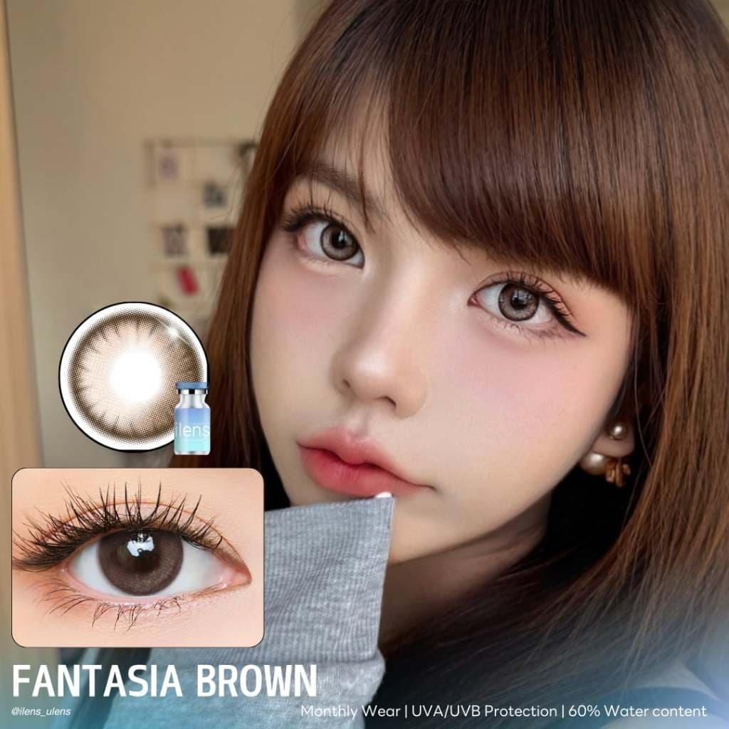 คอนแทคเลนส์ ขนาดมินิ Fantasia ( ilens ) Brown/Gray