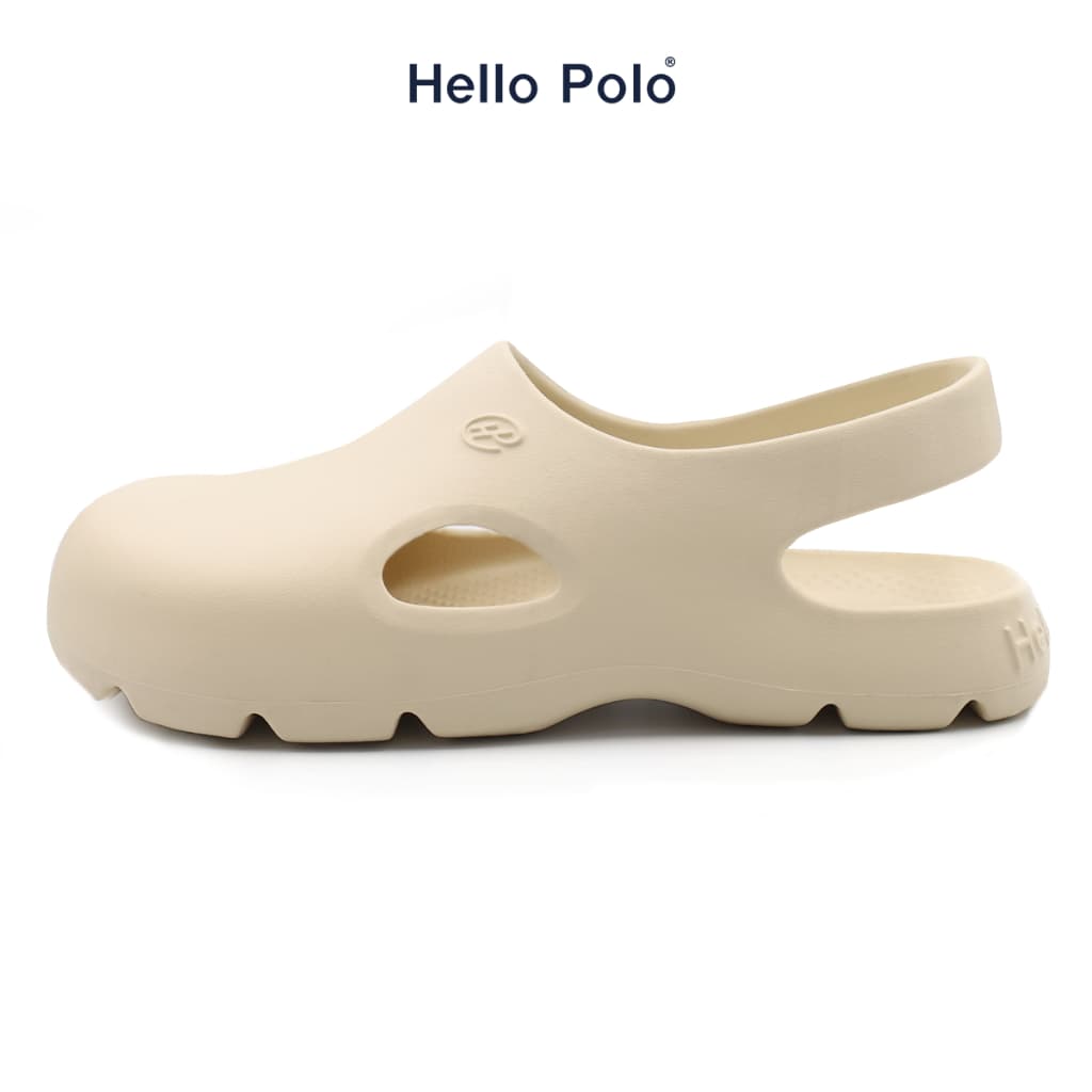 Hello Polo รองเท้าแตะผู้หญิง รองเท้ารัดส้น HP8008W พื้นหนา เสริมส้น แฟชั่น ผู้ชาย EVA พื้นนุ่มนิ่ม