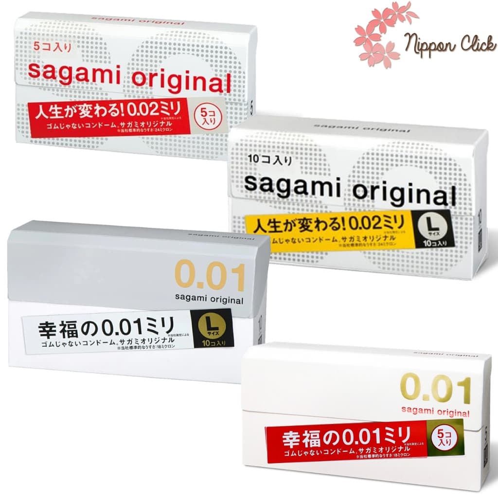 ถุงยางอนามัย Sagami Original แบบบาง ความหนา 0.01 0.02 ซากามิ ของแท้ นําเข้าจากญี่ปุ่น