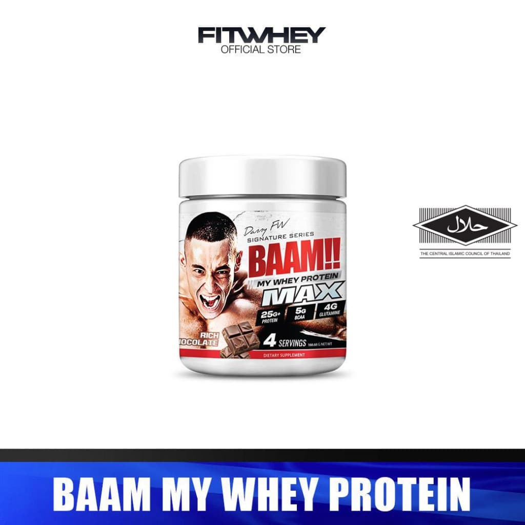 BAAM MY WHEY PROTEIN MAX (4 SERVINGS) | โปรตีนคุณภาพดีในราคาที่คุ้มค่า | FITWHEY