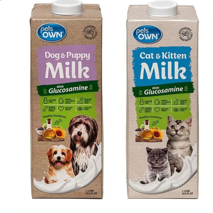PETS OWN 1000 ml (เพ็ทส์ โอน) นมพร้อมดื่มแลคโตสฟรี สําหรับสุนัขแมวทุกช่วงวัย รูปที่ 1