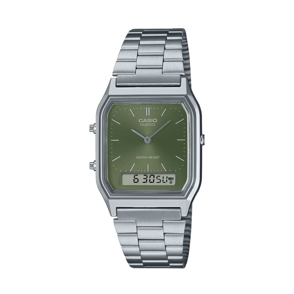 Casio นาฬิกาข้อมือ unisex AQ-230A-3AMQYDF Classical Watch Quartz