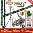 daiwa คันเบ็ดและรอกตกปลา 1.8 ม.คันเบ็ดพร้อมรอกตกปลาและอุปกรณ์ตกปลา รอกตกปลาครบชุดพร้อมสายสํารองแล้ว