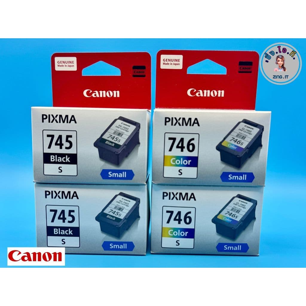 หัวพิมพ์ Canon PG-745 BK (S) + PG-746 CL (S) ของแท้จากศุนย์ Canon