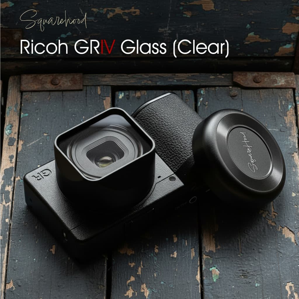 Squarehood Ricoh GRIV V2 Glass Clear เลนส์ฮูด Ricoh GR4 รูปที่ 1
