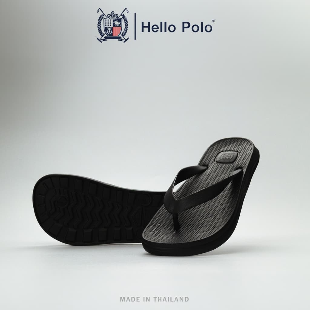 Hello Polo รองเท้าแตะหูหนีบ ทั้งชายหญิง HP8072 พื้น EVA นุ่มเบา กันลื่น สวมใส่ง่าย มินิมอลเรียบหรู