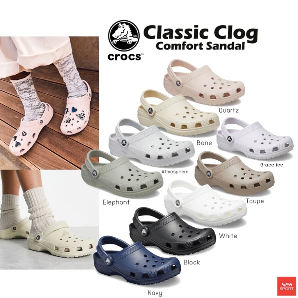 CROCS Classic Clog - Comfort Sandal ใส่สบาย รองเท้าแตะ คร็อคส์ แท้ รุ่นฮิต ได้ทั้งชายหญิง