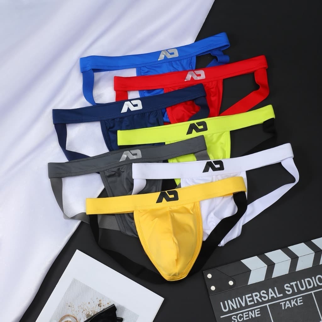 AD กางเกงในชายสุดเซ็กซี่ Jockstrap ผ้าไนนอน ใส่สบาย ยืดหยุ่นดี ดีไซน์ทันสมัย