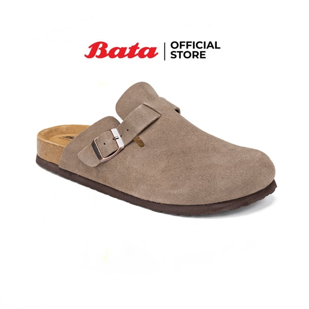 Bata บาจา รองเท้าแบบสวมเปิดส้น สําหรับผู้ชาย รุ่น PACO-LEA สีเทา 8312177 สีน้ําตาล 8313177