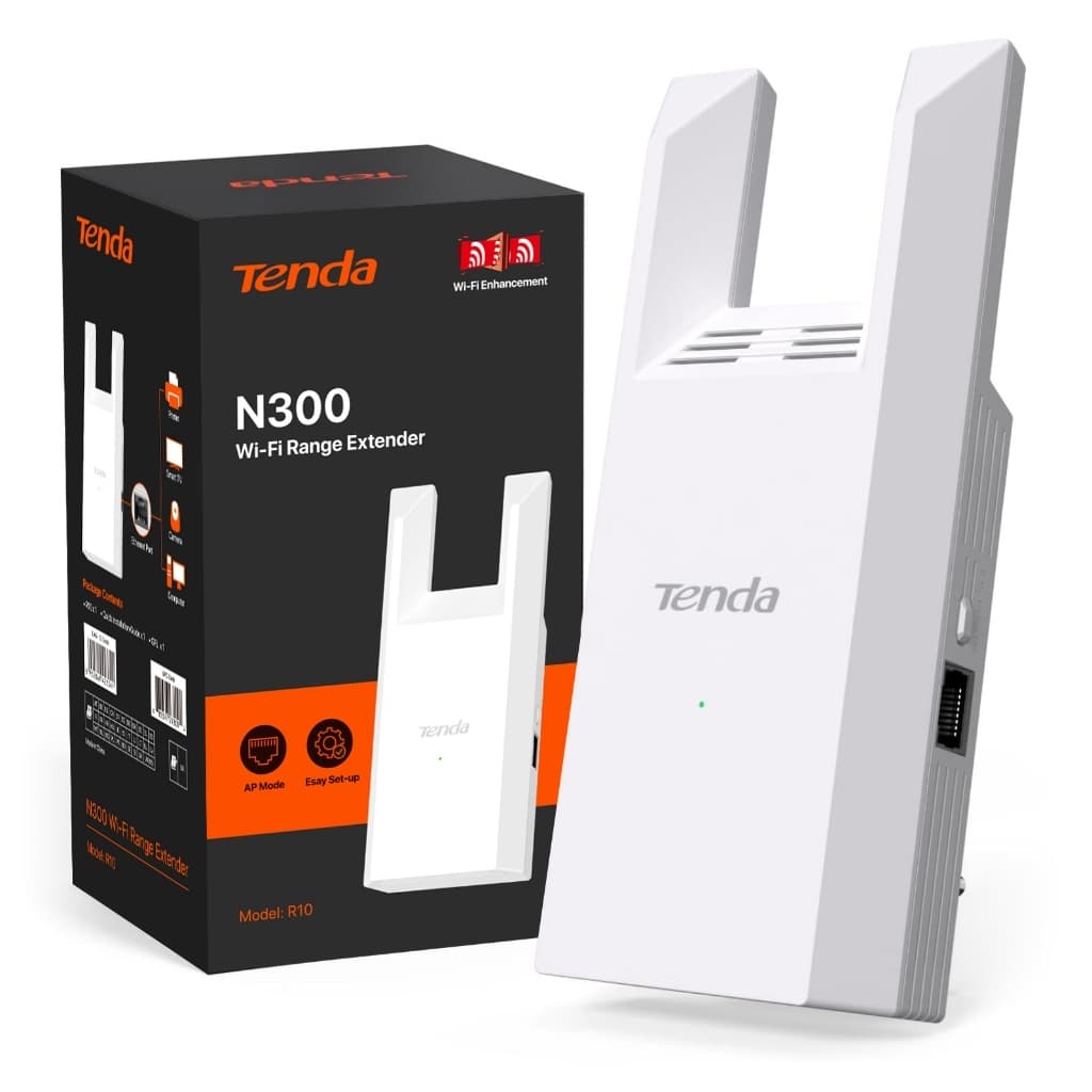 Tenda R10 N300 WiFi Repeater WI-FI Range Extender ขยายสัญญาณไวไฟ 300Mbps