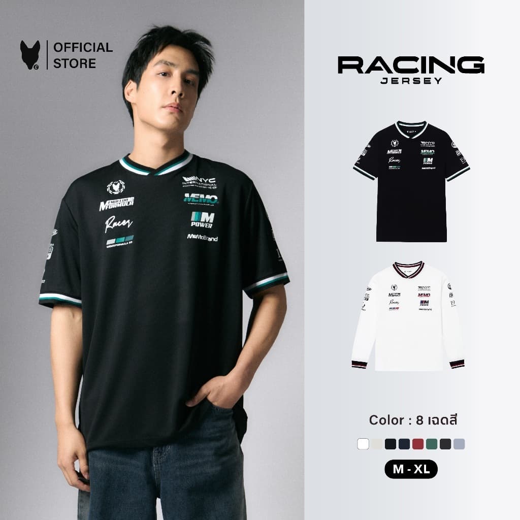 MeMoTM | Racing Jersey | เสื้อสปอร์ตเรซซิ่ง สกรีน Formula ผ้าพรีเมียมโพลีเอสเตอร์ ใส่สบาย ทรง Unisex