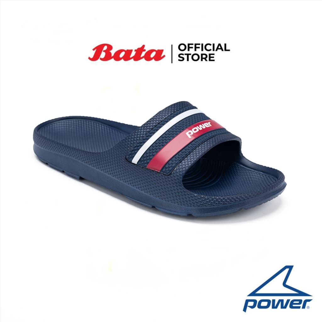 *Best Seller* Bata MENS SLIPPERS รองเท้าเล่นน้ําสงกรานต์ รองเท้าลุยน้ําสงกรานต์ แบบสวม สีน้ําเงิน รหัส 8616316