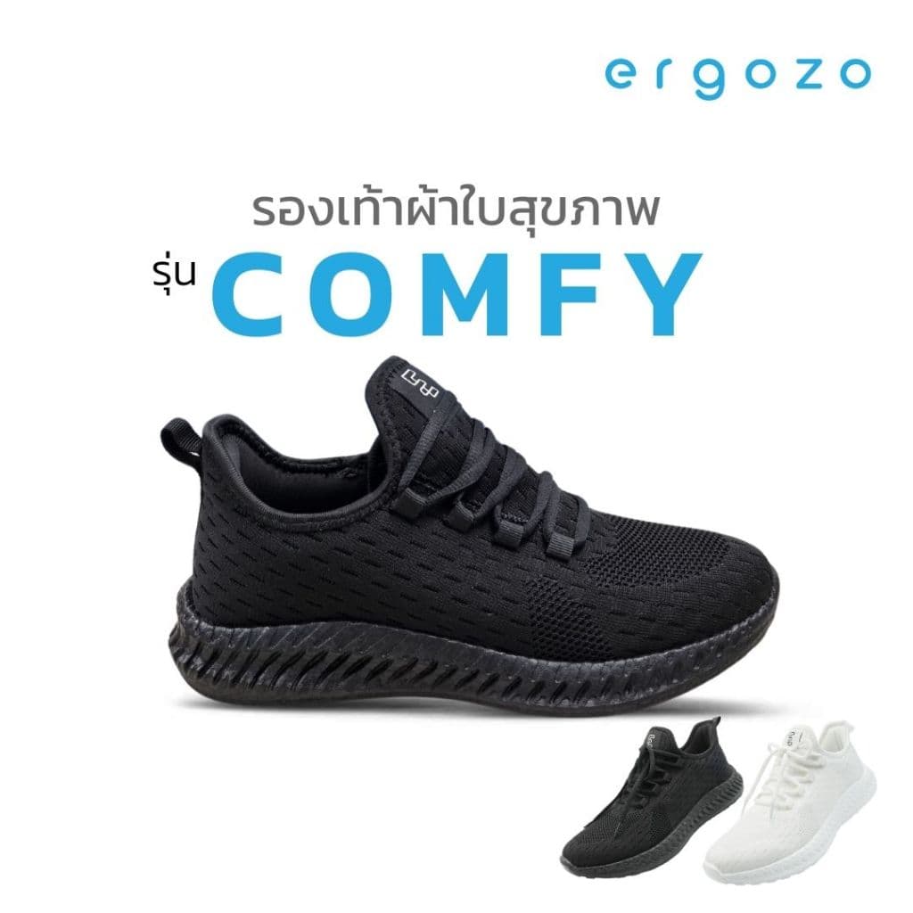 Ergozo รองเท้าผ้าใบ สุขภาพ แบบสวม รุ่น Comfy น้ําหนักเบา Unisex รองเท้ากีฬา GS-TW2501