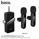 Hoco L20B L20C ไมโครโฟนไร้สาย 3in1 iP+TC+3.5mm แบบไมค์เดี่ยว และไมค์คู่ ตัดเสียงรบกวน อัดเสียงคมชัด