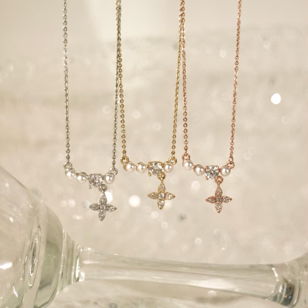 Socrush.bkk | POLAR DREAM necklace | SN-078 | สร้อยคอ ดาว มุก จี้มุก จี้ดาว ดาวเหนือ