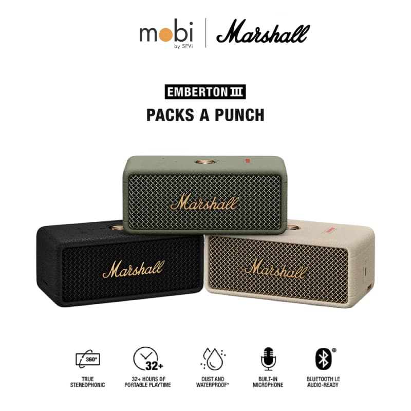 MARSHALL EMBERTON III BLUETOOTH SPEAKER ลําโพงมาร์แชล