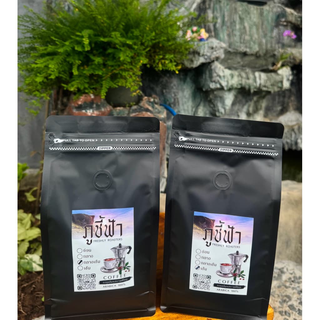 กาแฟภูชี้ฟ้าคั่วอาราบีก้าเกรดAคั่วสดใหม่