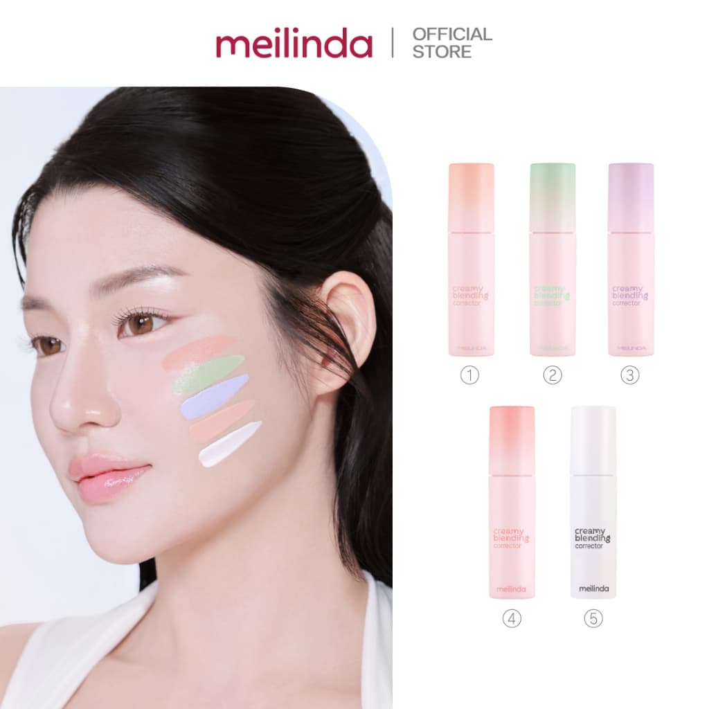 MEILINDA Creamy Blending Corrector คอร์เรคเตอร์บํารุง เนื้อเนียนนุ่ม ติดทน ปกปิดเนียน…