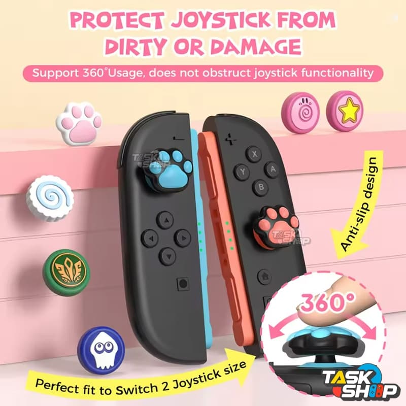 ส่งทันที IINE Switch 2 ปุ่มยาง /จุกซิลิโคน Joy-Con 🎮Set Them แพ็ค 2 คู่🎮
