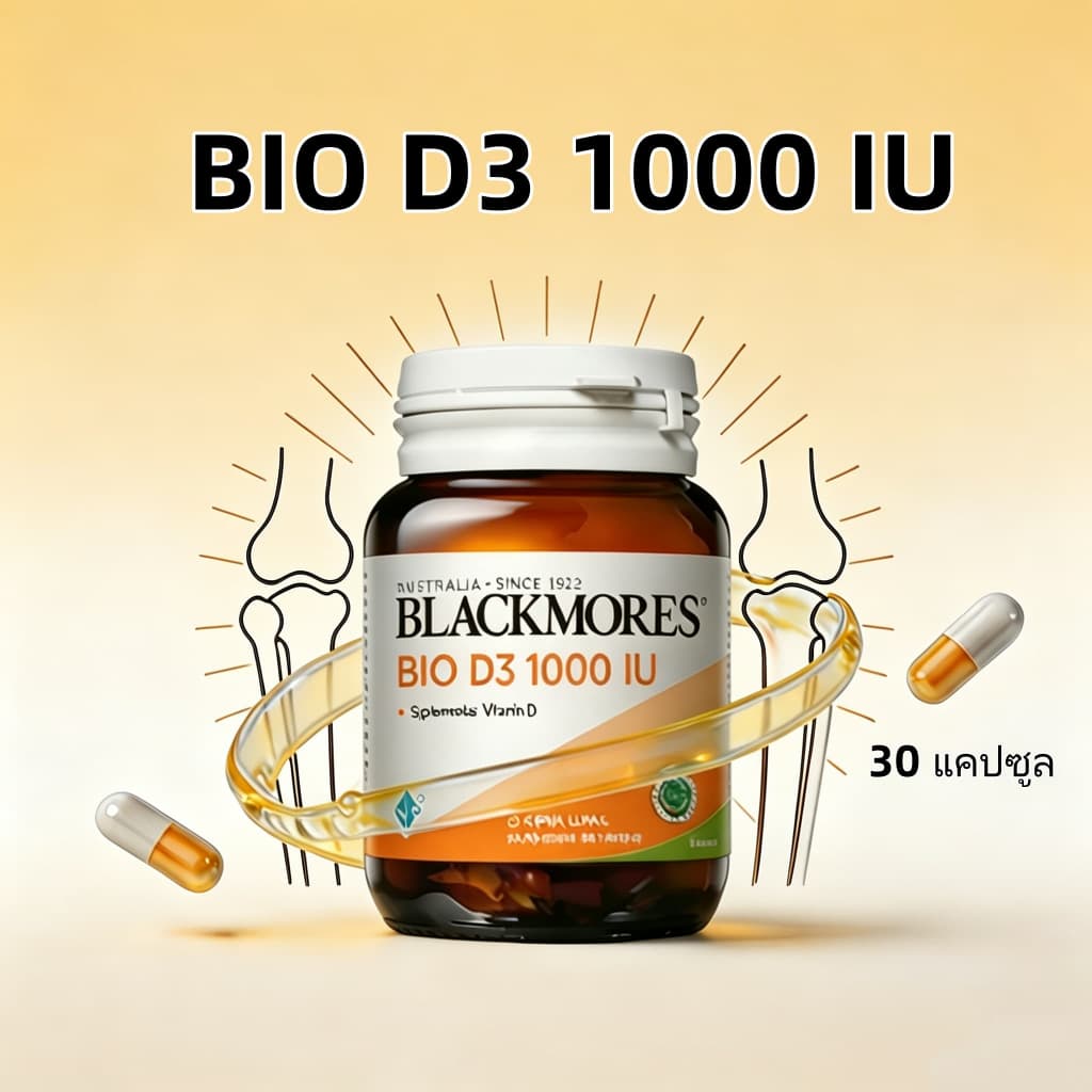 Blackmores Bio D3 1000 IU อาหารเสริมสําหรับสุขภาพกระดูก จํานวน 30 แคปซูล