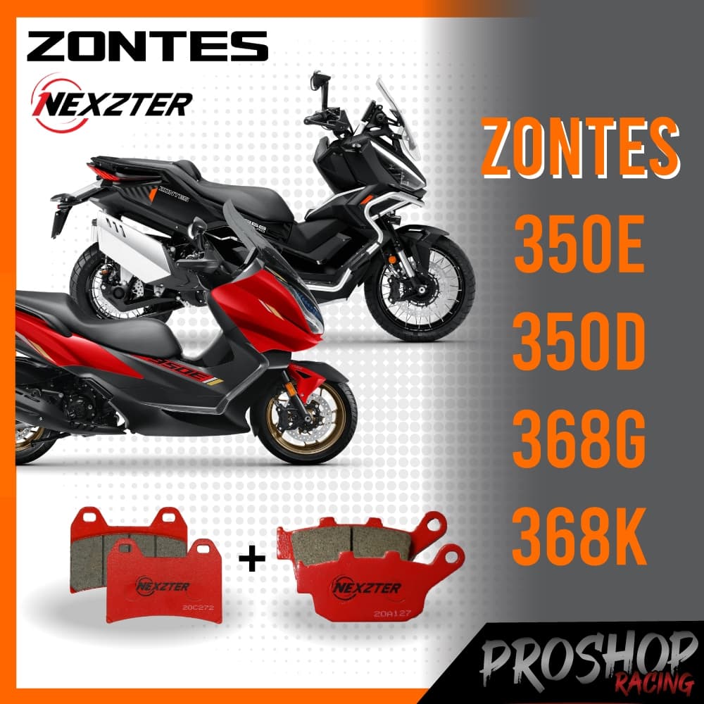 ผ้าเบรค Nexzter สําหรับ Zontes 350E Zontes 350D Zontes 368G Zontes 368K เบรค