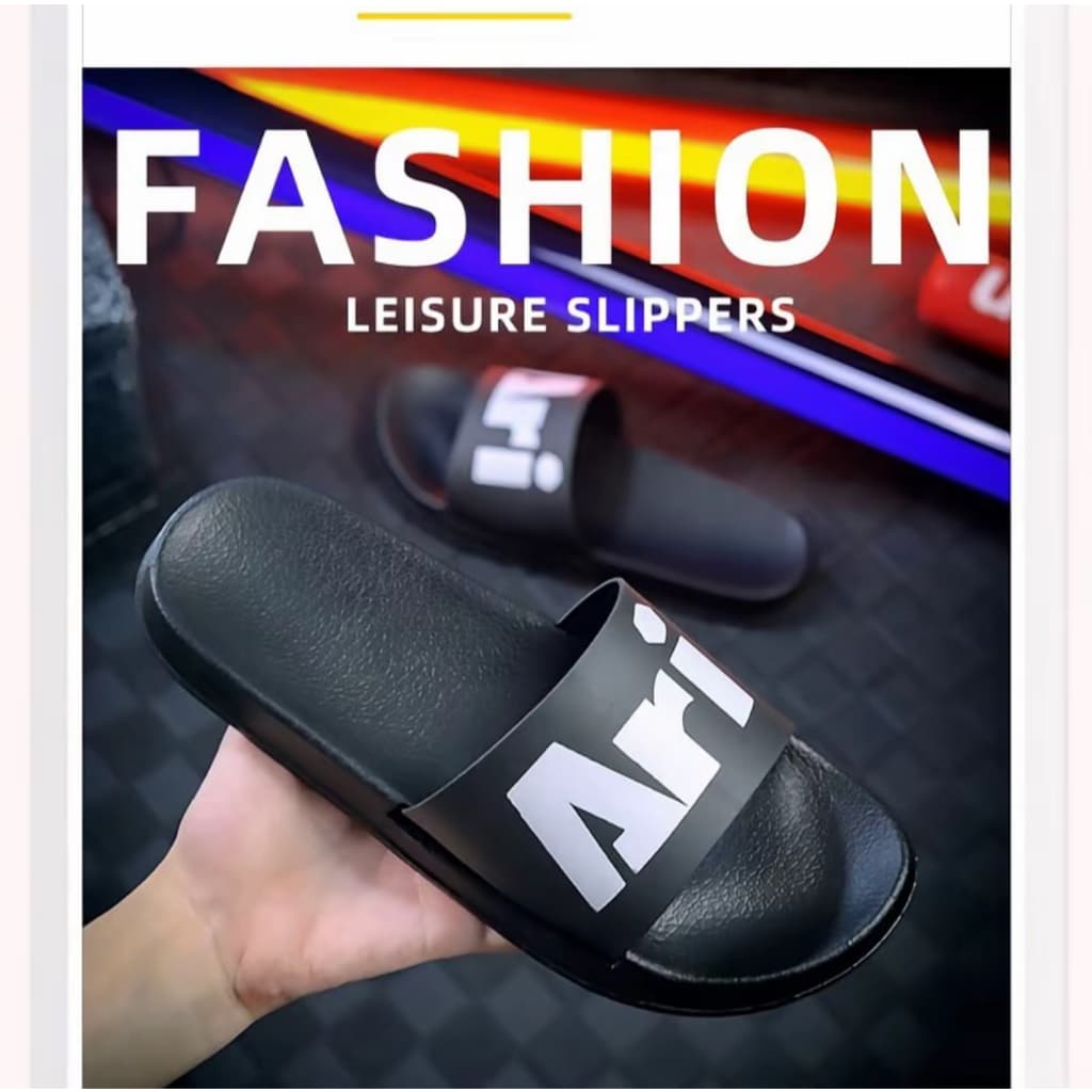 รองเท้าแตะ ARI อาริ SANDALS สีดํา ล้วน ARI SLIDE SANDALS - BLACK ของแท้รองเท้าลrของผู้หญิง ผู้ชาย