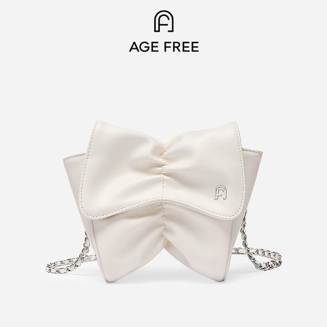 AGE FREE Mini Ribonกระเป๋าผู้หญิงดีไซน์โบว์สุดน่ารักหวานๆ สามารถสะพายข้าง ถือ หรือสะพายแบบ crossbody