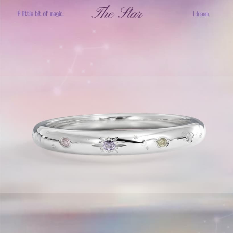 G.NIGHTDAY แหวนเงินแท้ 925 Silver*สลักชื่อในวงฟรี The star by dream*