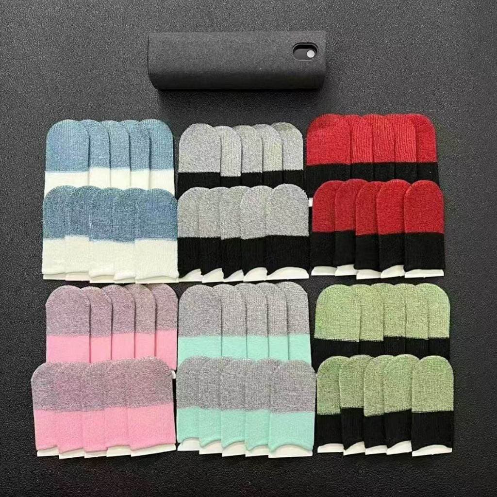 ถุงนิ้ว 3D (1คู่) 0.3mm ผ้าไหม ถุงนิ้วช่วยเล่นเกม ความไวสูง Finger-cot slip Finger-cot Ultra-thin เกมมือถือ…