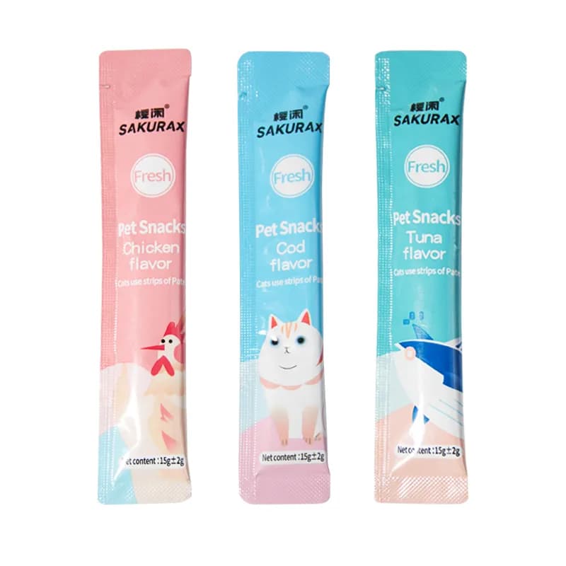 TCS ขนมแมวเลียนําเข้า SakuraX Fresh 15g. เกรดพรีเมี่ยม อร่อย น้องแมวชอบมาก