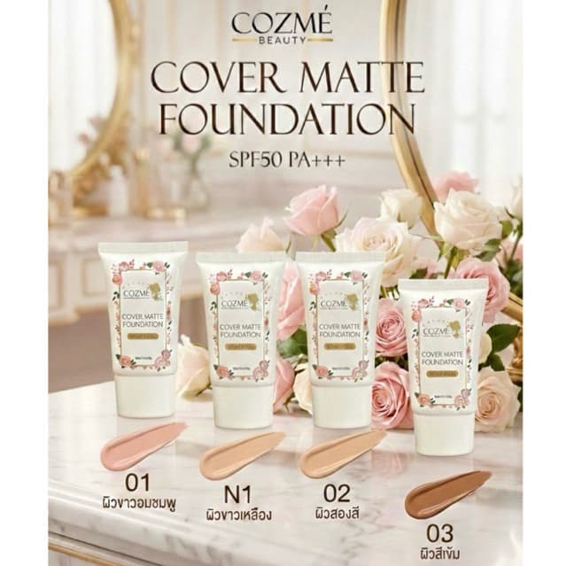 คอสเม่รองพื้น25g#แท้แน่นอน100% อ่านรายละเอียดก่อนซื้อด้วยนะคะ