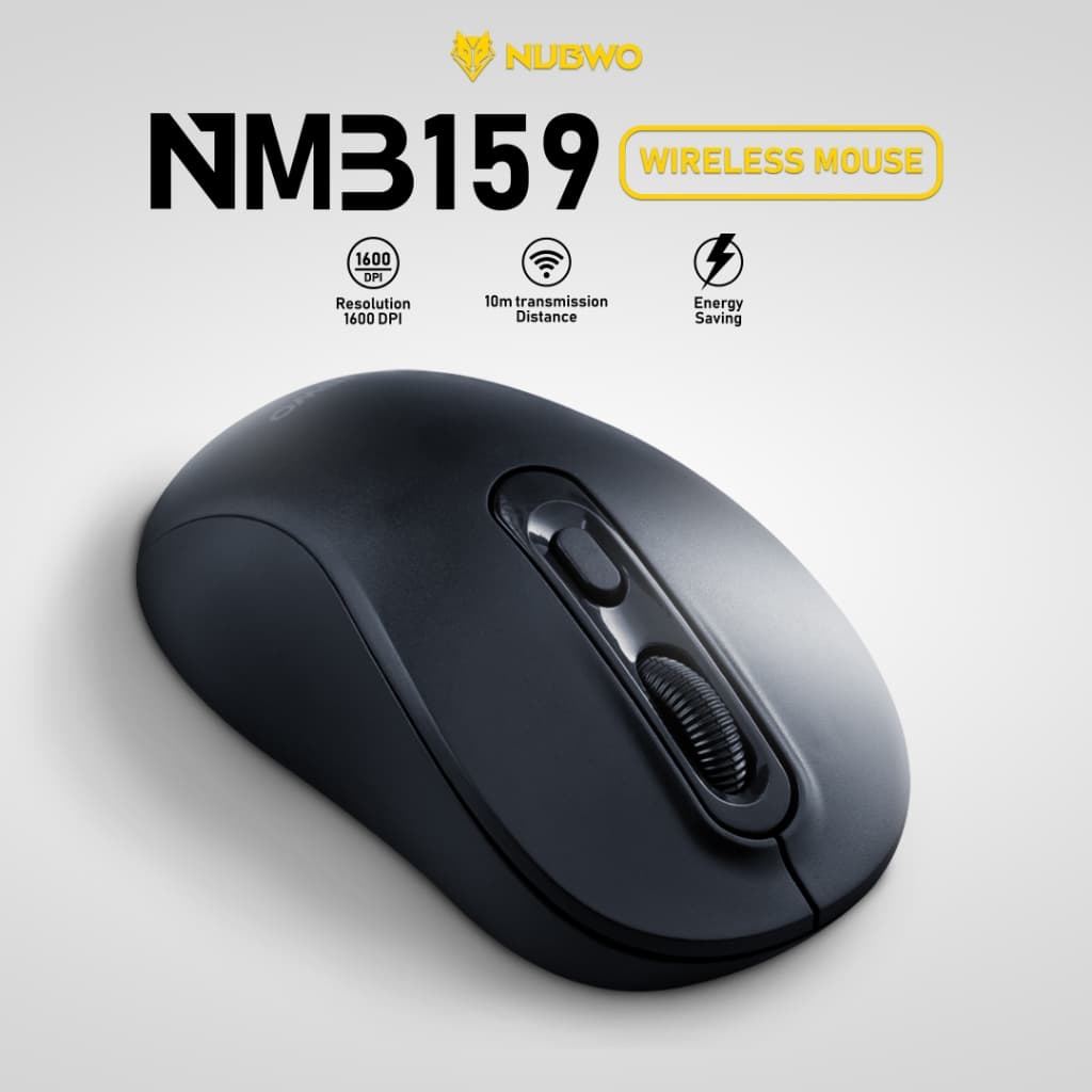 NUBWO เมาส์ไร้สาย Ergonomic NMB-159 ปรับ DPI ได้ 3 ระดับ น้ําหนักเบา พกพาง่าย เหมาะสําหรับเรียนและทํางาน