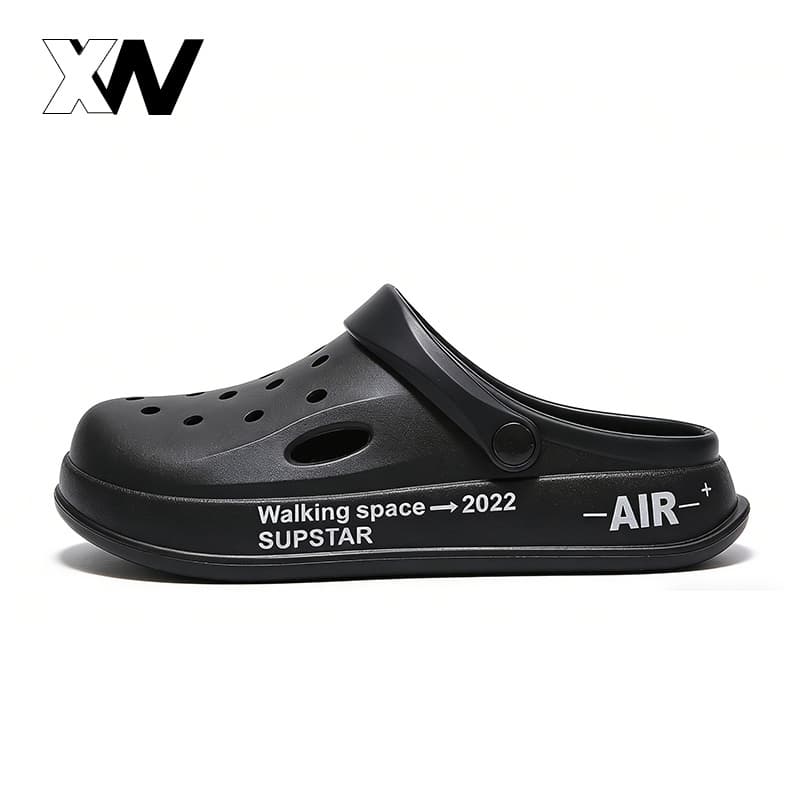XWbrand รองเท้าหัวโตพื้นหนา กันลื่น ระบายอากาศดี กลิ่นไม่อับชื่น รองเท้าอเนกประสงค์ สไตล์เท่ห์ หุ้มส้น… รูปที่ 1
