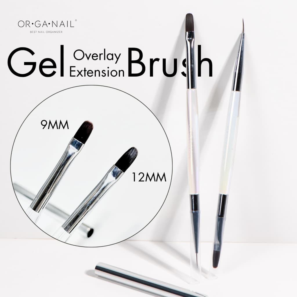 พู่กันต่อเจล ORGANAIL แปรง 2 ฝั่งพร้อมปลอกใส่ รูปที่ 1