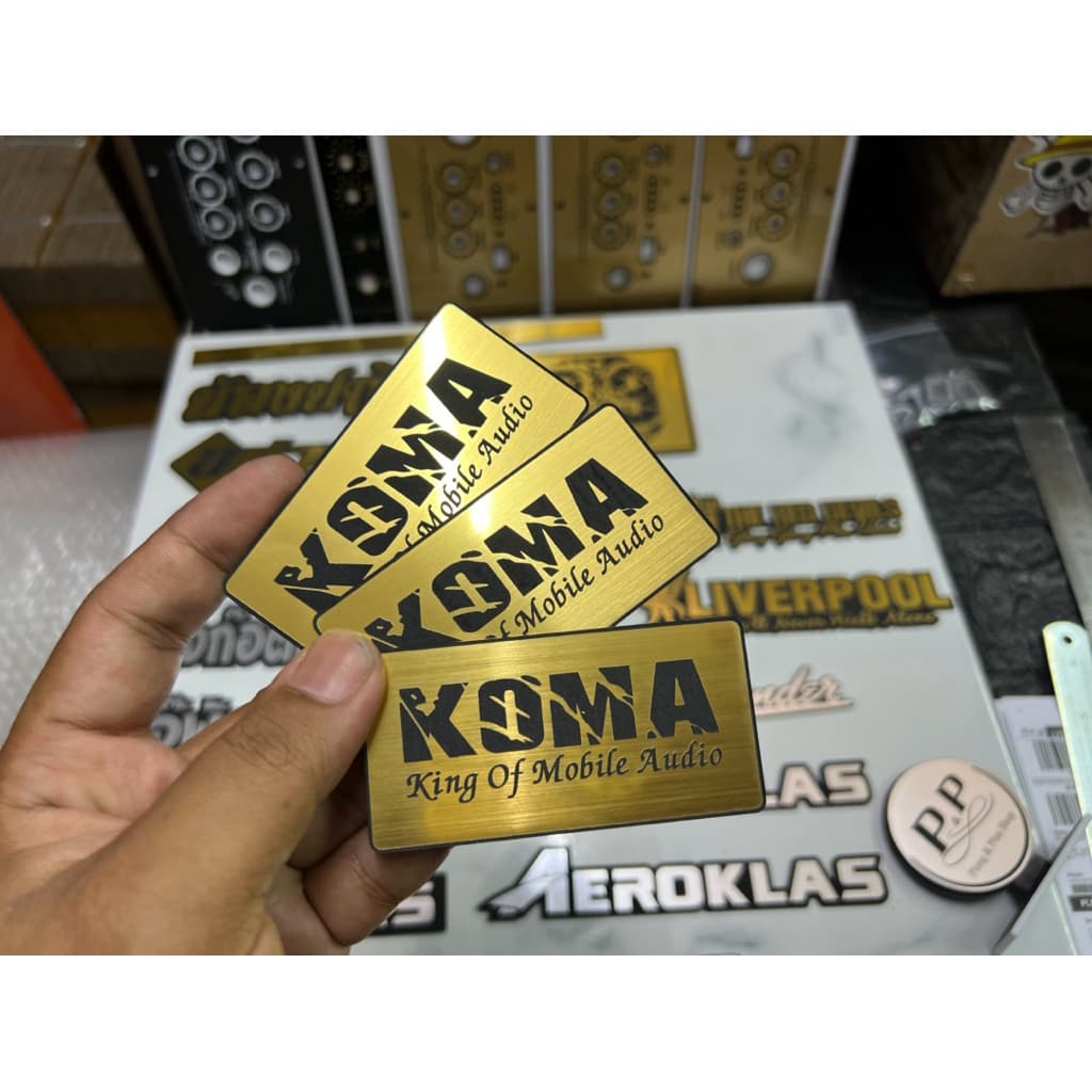 ป้ายโลโก้ KOMA DIY ติดตู้ลําโพง 🔊