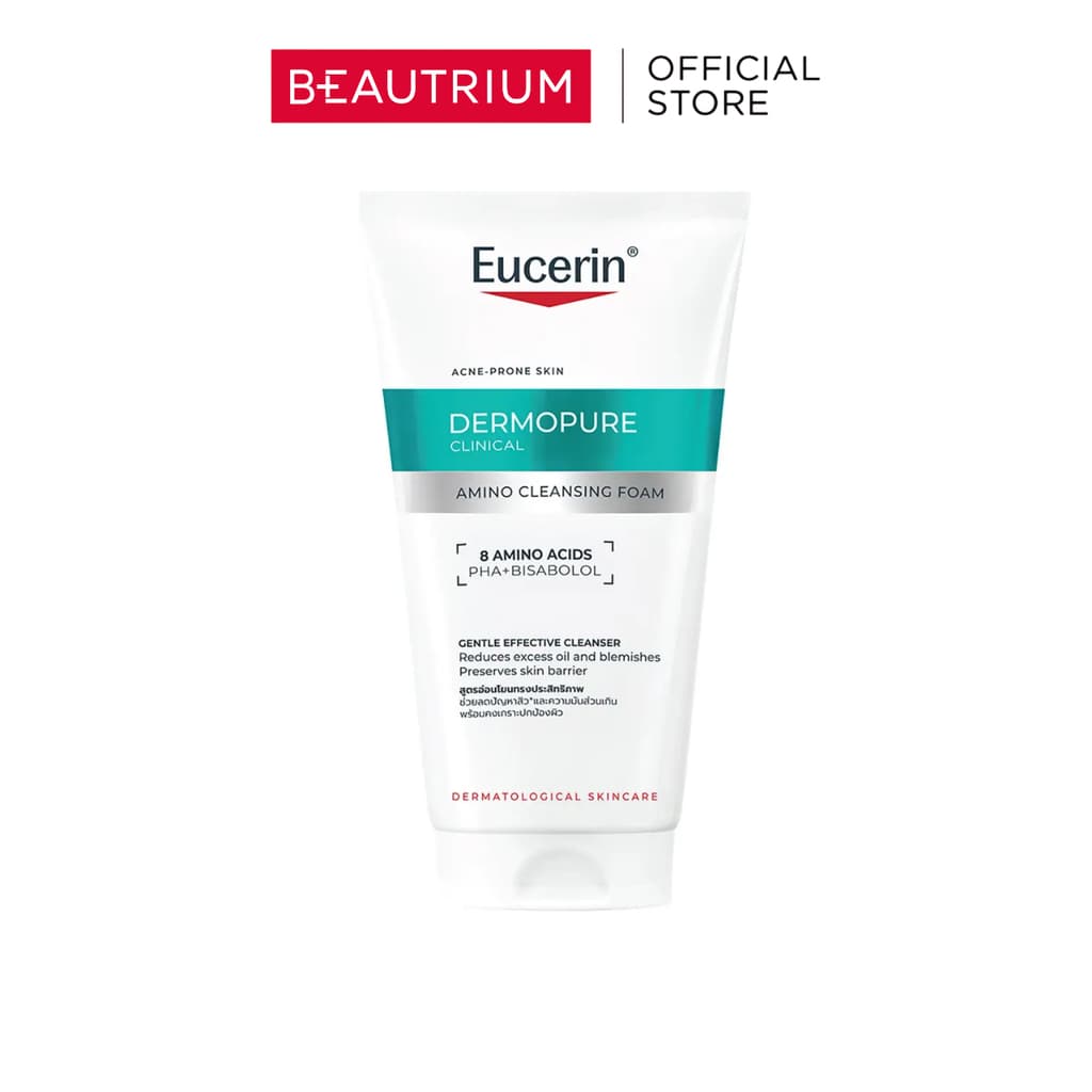 EUCERIN Dermopure Clinical Amino Cleansing Foam ผลิตภัณฑ์ทําความสะอาดผิวหน้า 50g