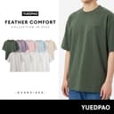 Yuedpao Oversized Feather Comfort 2026 เสื้อยืดโอเวอร์ไซส์ ผ้าหนานุ่ม ทรงสวย ยับยากรีดง่าย เสื้อยืดเปล่า Set…