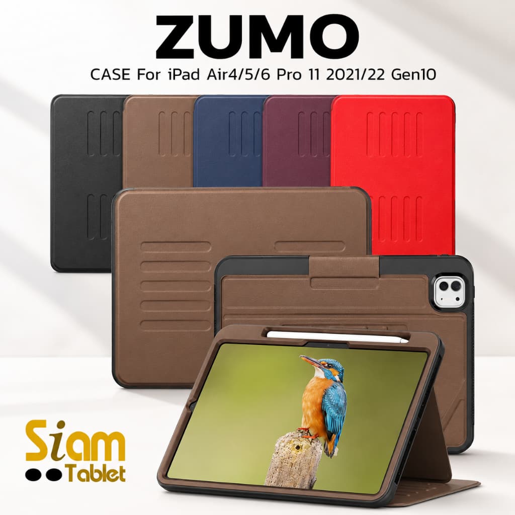 ZUMO Case เคส สําหรับ iPAD Air 4 5 6 7 11 13 Pro 11 13 m3 m4 m5 10.2 Gen 7 8 9 10 11 10.9 mini 6 7 A16 9.7…