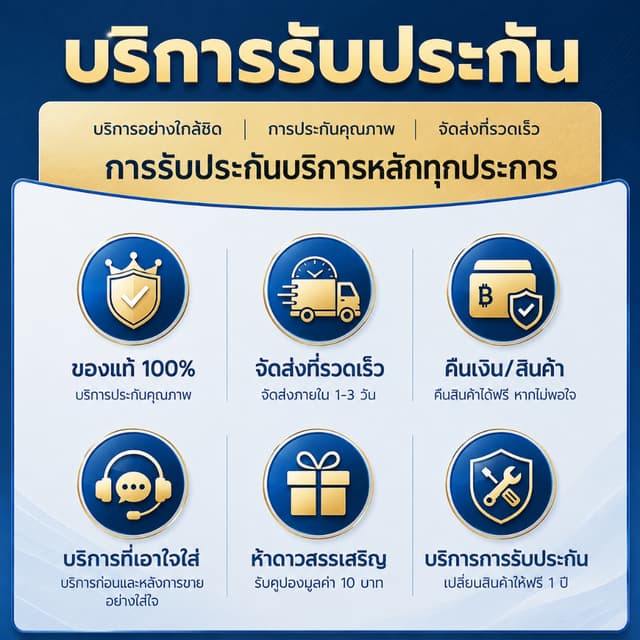 TOP บัตรรับประกันสินค้าและบริการ (บัตรรับประกันเสมือนจริง)