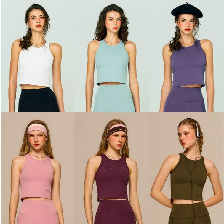 Sol Sports Bra Tank (Built-in removable pads) - The Flos Club สปอร์ตบราเสื้อกล้ามมีฟองน้ําในตัว