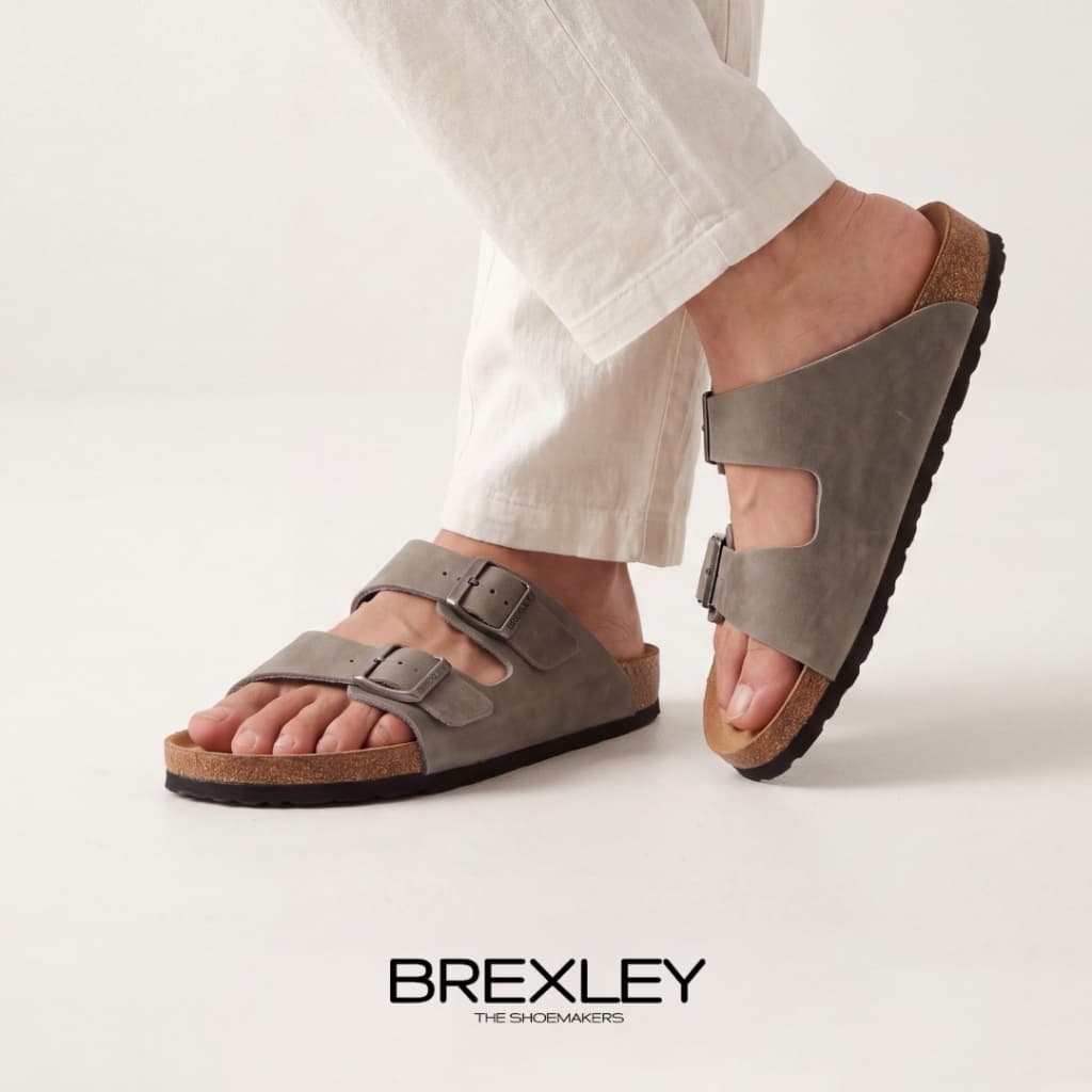 BREXLEY รองเท้าแตะเพื่อสุขภาพรุ่น David หนังออย