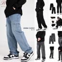 B BLUES DENIM CARGO PANT " ยีนส์คาร์โก้ "