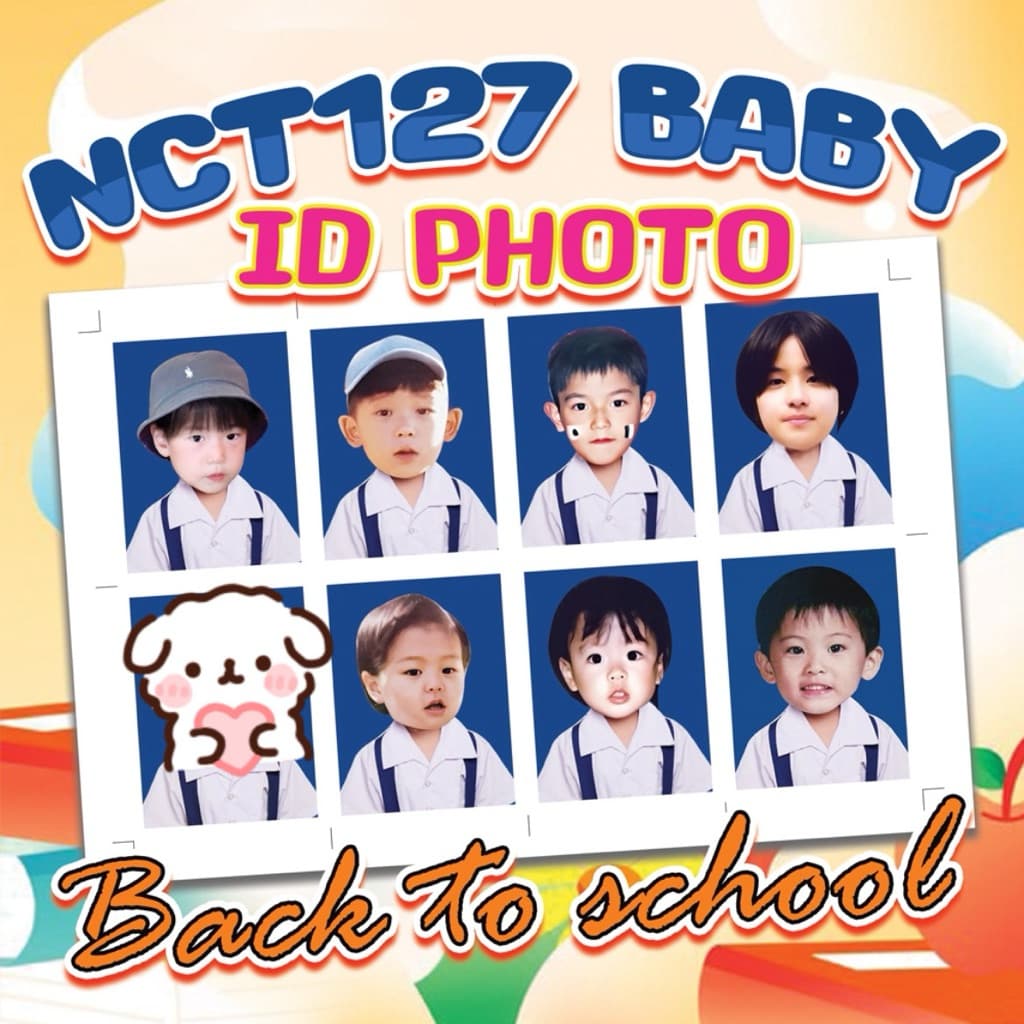 id photo ไอดีโฟโต้ เบบี้ เอ็น.ซี.ที 127 ได้ครบ 8 เมมเบอร์ ตัดให้ฟรี!!