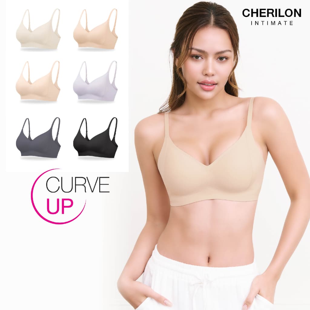 CHERILON Day Comfort Bra เชอรีล่อน เสื้อใน บรา บราไร้โครง ทรงสวย กระชับอก ไม่กดบ่า นุ่ม เย็นสบายผิวตลอดวัน… รูปที่ 1