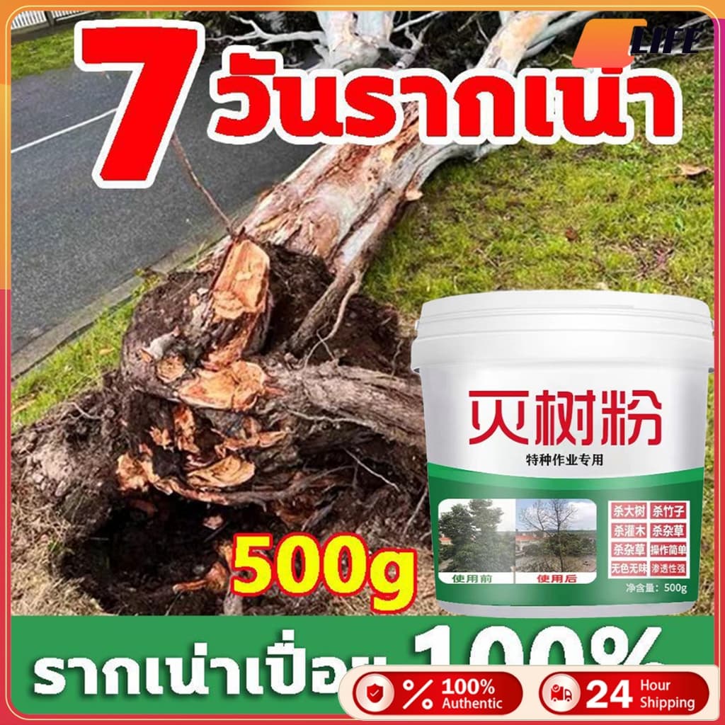 เก็บเงินปลายทาง!500g ยาฆ่าต้นไม้ใหญ่ ถึงราก ผงกําจัดต้นไม้ กอไผ่ ยาฆ่าหญ้า เหมาะสําหรับกําจัดวัชพืช ต้นไม้…
