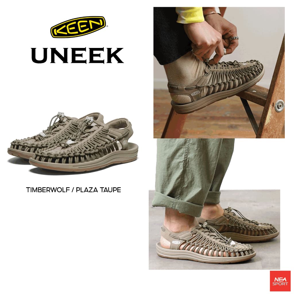KEEN Men Uneek - Timberwolf/Plaza Taupe รองเท้า คีน แท้ รุ่นฮิต ผู้ชาย